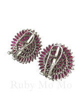 Load image into Gallery viewer, Sunflower shaped ruby set