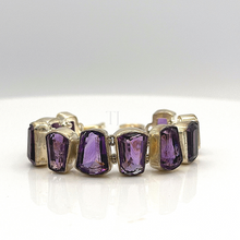 Load image into Gallery viewer, Amethyst Bracelet in sterling silver