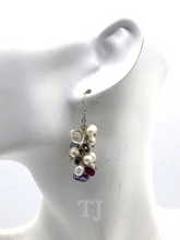 Load image into Gallery viewer, Fresh water pearl earrings in sterling silver