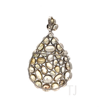 Load image into Gallery viewer, Topaz tear shape two in one pendant (sterling silver)