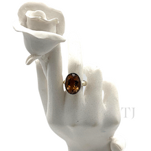Load image into Gallery viewer, Oval cutting citrine ring in sterling silver
