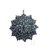 Загрузить изображение в средство просмотра галереи, Sapphire Pendant & Brooch in Sterling Silver