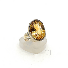 Load image into Gallery viewer, Citrine Ring in sterling silver