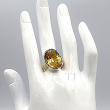Load image into Gallery viewer, Citrine Ring in sterling silver