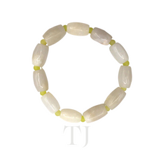 Cargar imagen en el visor de la galería, White Tube Jade Bracelet
