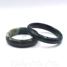 Load image into Gallery viewer, Two Burmese Jade Bangle bracelets