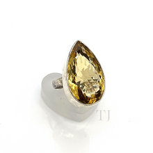 Load image into Gallery viewer, Tear drop citrine ring