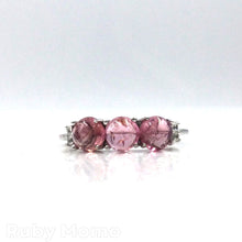 Cargar imagen en el visor de la galería, Pink tourmaline ring in sterling silver