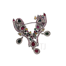 Load image into Gallery viewer, Multi-gems pendant and brooch