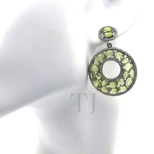 Load image into Gallery viewer, Peridot Earrings in sterling silver