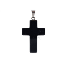 将图片加载到图库查看器,Black Onyx Cross Pendant