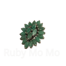 Cargar imagen en el visor de la galería, Emerald Earrings in Sterling Silver
