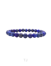 Load image into Gallery viewer, Lapis Lazuli Bead Bracelet