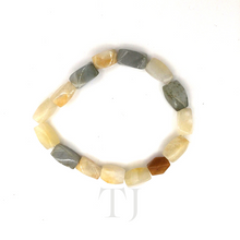 Load image into Gallery viewer, Rectangle-shaped multi-colored Jade Bracelet