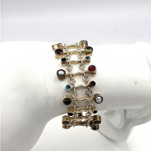 Load image into Gallery viewer, Double layered multi gems bracelet