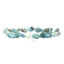 Load image into Gallery viewer, Larimar Nugget bracelet