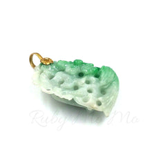 Загрузить изображение в средство просмотра галереи, Hand- carved flower Burmese Jade (AA quality)