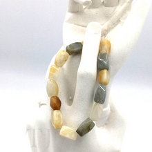 Load image into Gallery viewer, Rectangle-shaped multi-colored Jade Bracelet