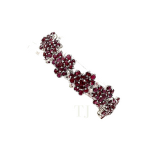 Cargar imagen en el visor de la galería, Triple floral bracelet in sterling silver