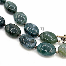 Load image into Gallery viewer, Close view of Moss agate necklace