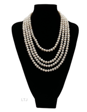 将图片加载到图库查看器,Round Pearl Long Necklace