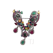 Load image into Gallery viewer, Multi-gems pendant and brooch