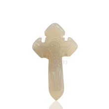 Загрузить изображение в средство просмотра галереи, White Jade Cross Pendant