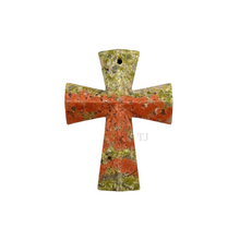 将图片加载到图库查看器,Unakite cross pendant