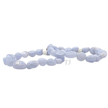 Загрузить изображение в средство просмотра галереи, Blue Lace Agate Nugget Bracelet with elastic string