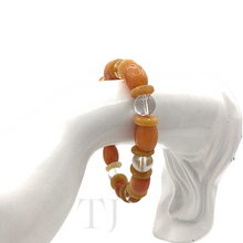Load image into Gallery viewer, Yellow Jade and Quartz Bracelet