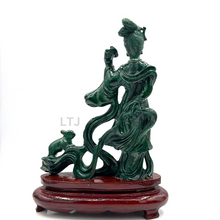 将图片加载到图库查看器,Malachite carved sculpture (20th Century)