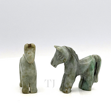 Load image into Gallery viewer, Burmese Jadeite Horse Figurines