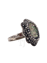 Cargar imagen en el visor de la galería, Druzy Ring in sterling silver