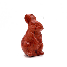 Load image into Gallery viewer, Red Jasper rabbit figurine
