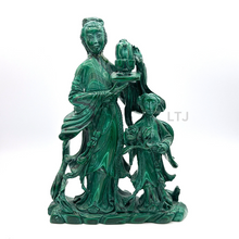 将图片加载到图库查看器,Malachite sculpture from 20th century
