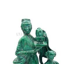 将图片加载到图库查看器,Malachite sculpture from 20th century
