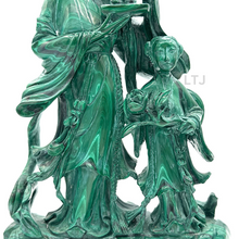 将图片加载到图库查看器,Malachite sculpture from 20th century