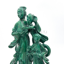 将图片加载到图库查看器,Malachite sculpture from 20th century