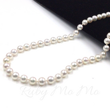 Load image into Gallery viewer, closer view of akoya pearl necklace