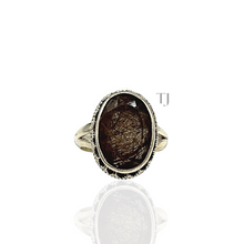 Cargar imagen en el visor de la galería, Rutilated Quartz Antique Ring in Sterling Silver