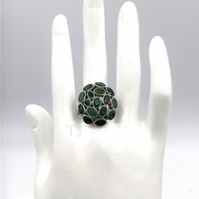 Load image into Gallery viewer, Emerald Ring in sterling silver