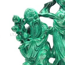 将图片加载到图库查看器,Shou Xing Malachite Sculpture (Qing Dynasty)
