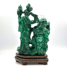 将图片加载到图库查看器,Shou Xing Malachite Sculpture (Qing Dynasty)