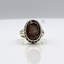 Cargar imagen en el visor de la galería, Rutilated Quartz Antique Ring in Sterling Silver