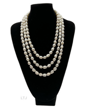 将图片加载到图库查看器,Oval Baroque Pearl Long Necklace