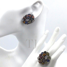 Cargar imagen en el visor de la galería, Multi-gemstones Set in Sterling Silver