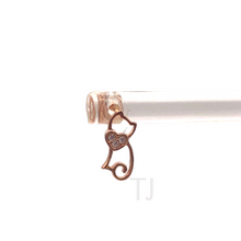 Load image into Gallery viewer, Diamonique sterling silver earrings