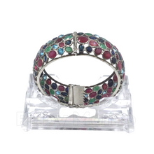Load image into Gallery viewer, Multi gemstones bangle bracelet