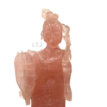 将图片加载到图库查看器,Rose Quartz sculpture from Qing Dynasty
