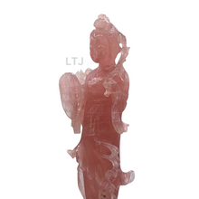 将图片加载到图库查看器,Rose Quartz sculpture from Qing Dynasty